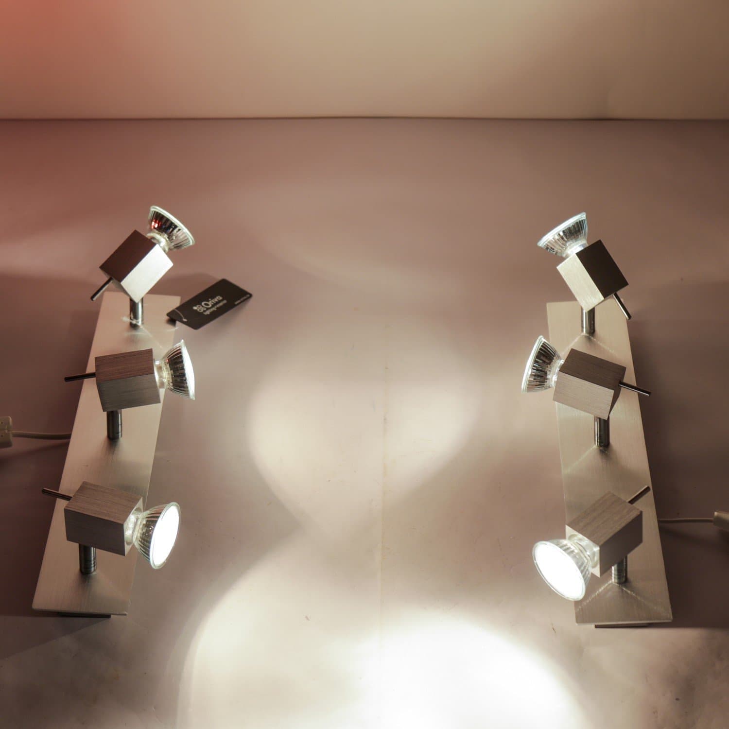 Spotlight set från Oriva, 2 st med totalt 6 ljuspunkter, nyskick oanvänt