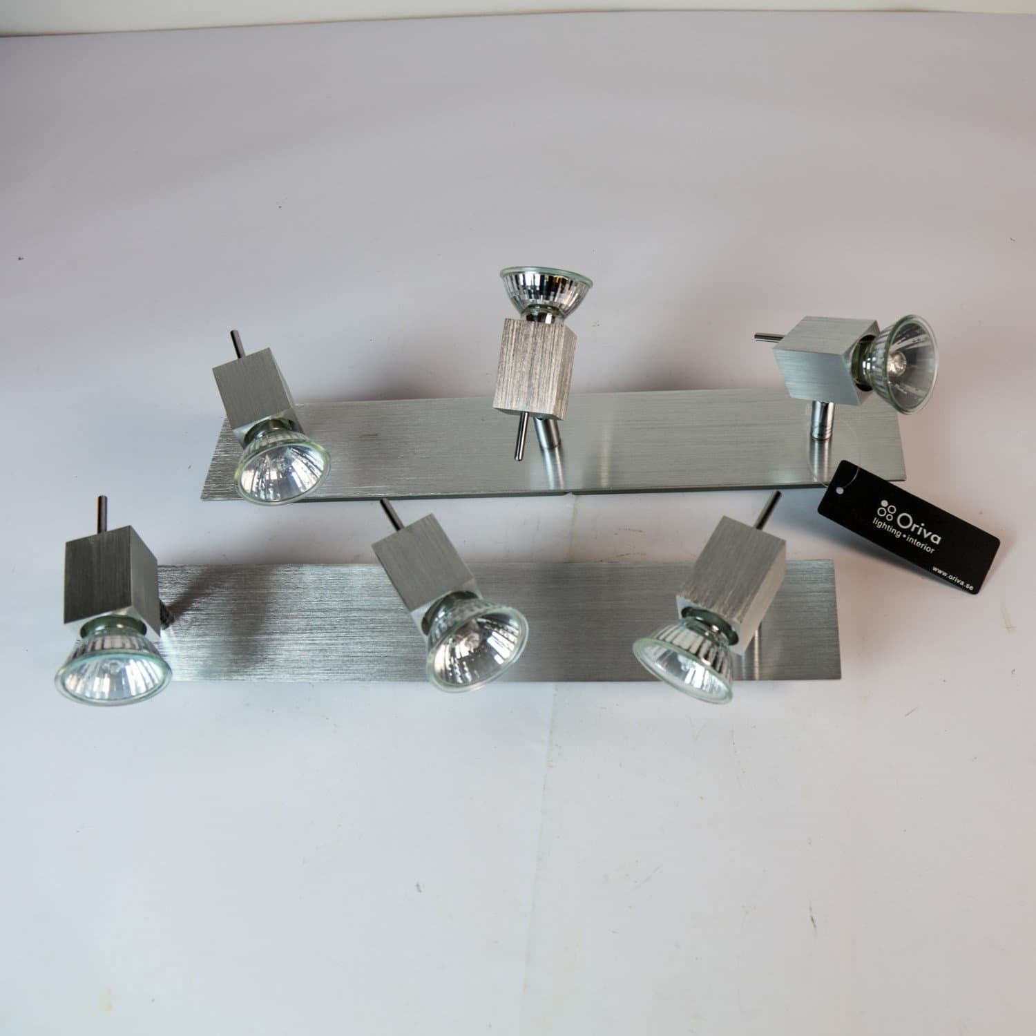 Spotlight set från Oriva, 2 st med totalt 6 ljuspunkter, nyskick oanvänt