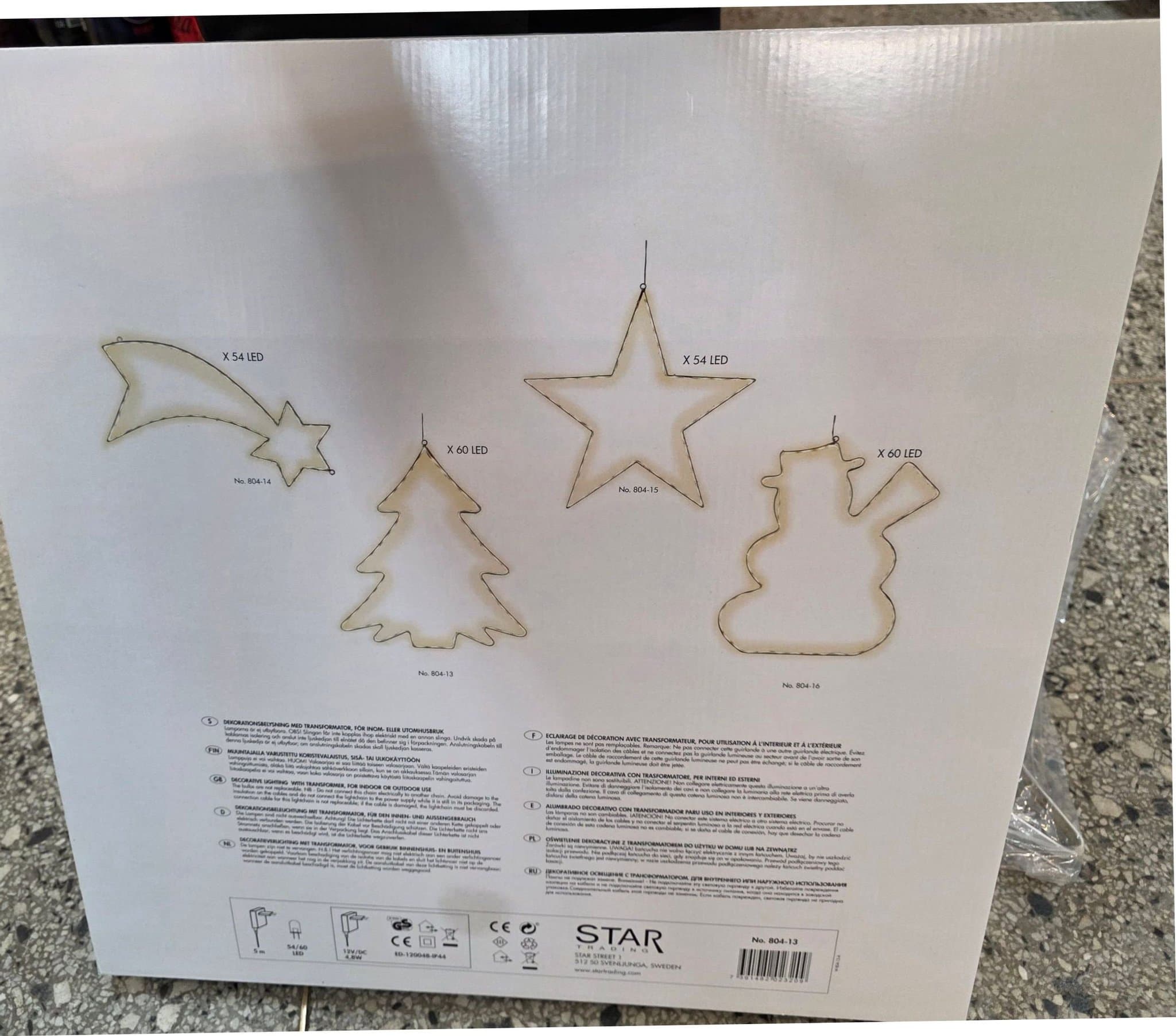 Led Siluette Julgran. Star Trading.