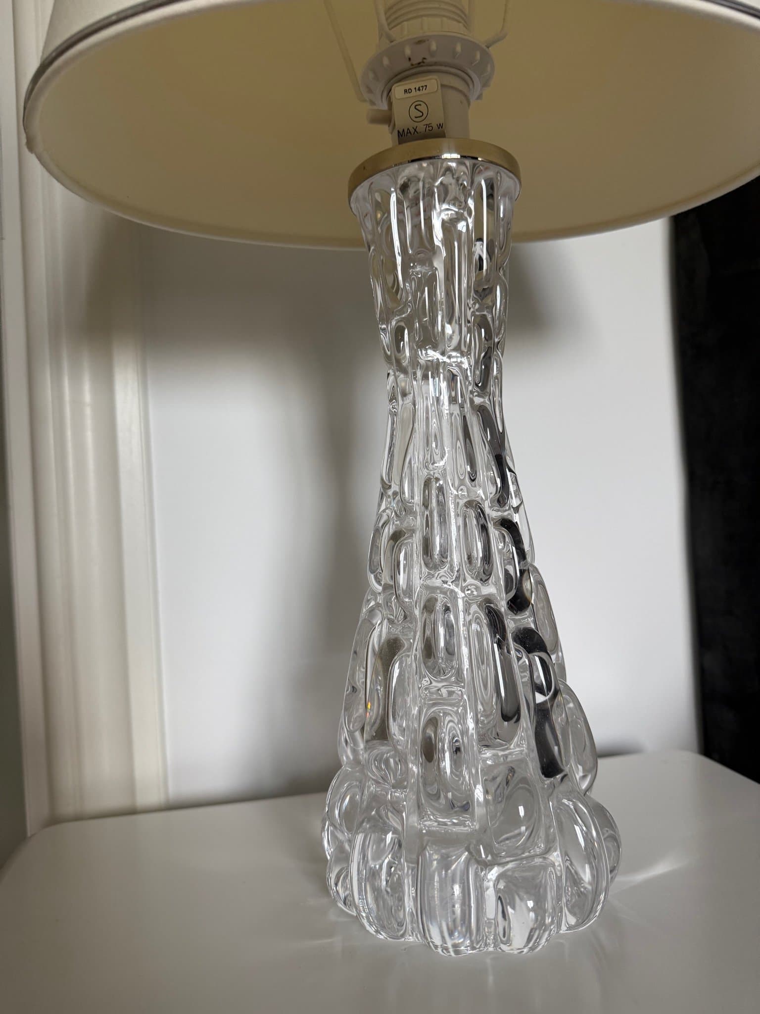 Oreffors Carl Fagerlund 2 st retro lampor , glas.