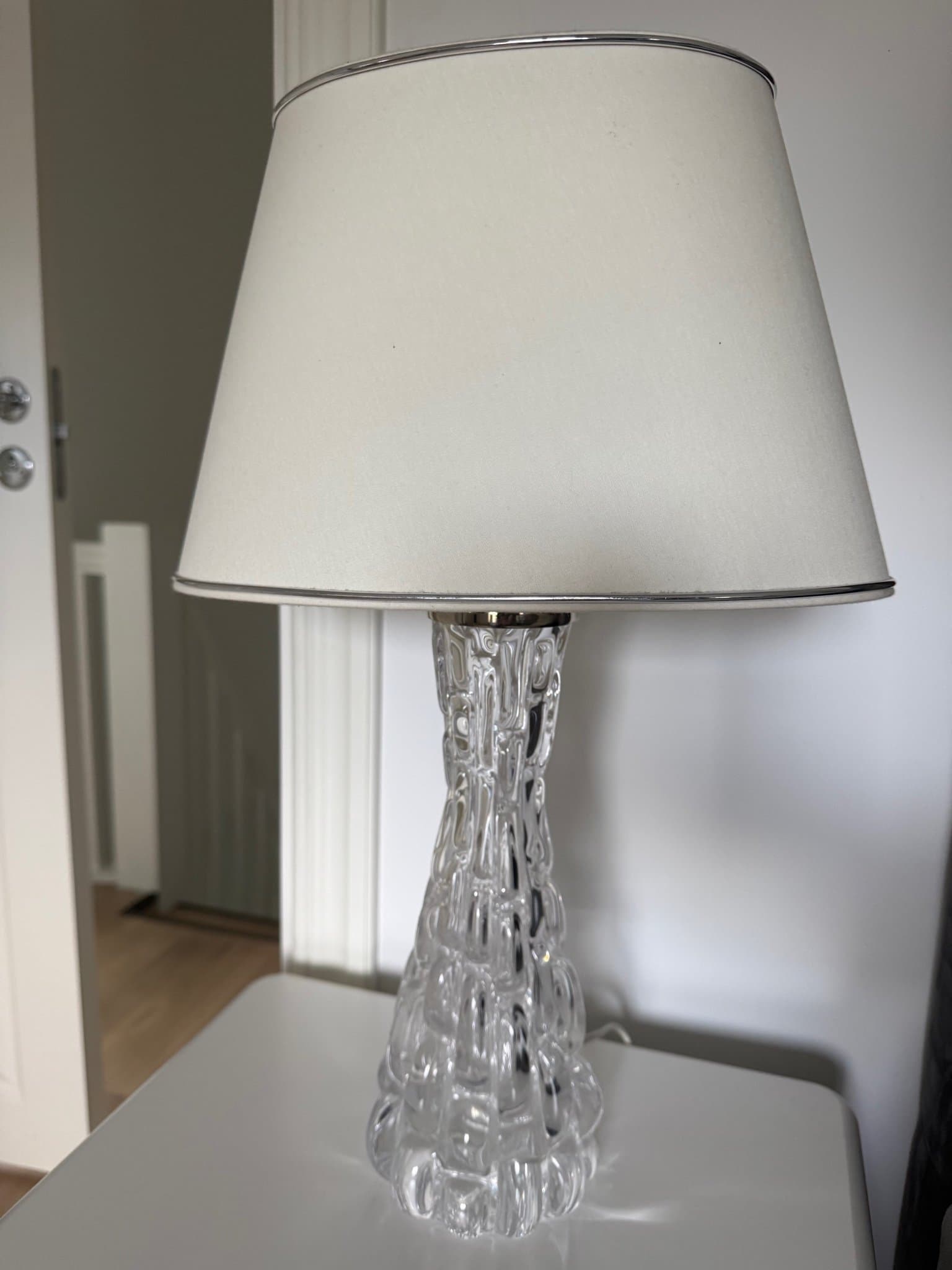 Oreffors Carl Fagerlund 2 st retro lampor , glas.