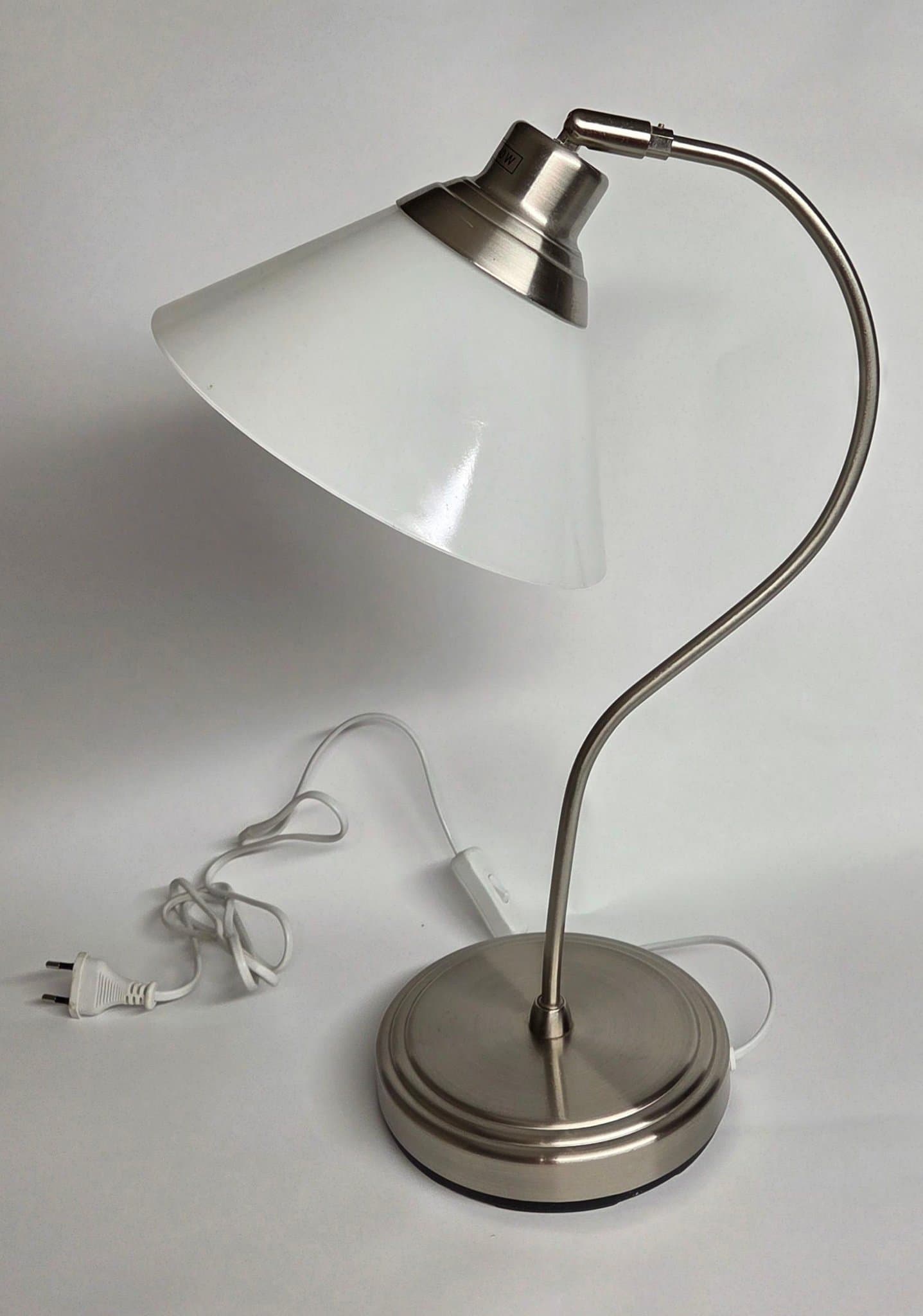 Ikea Kroby bordslampa, metall/ glasskärm