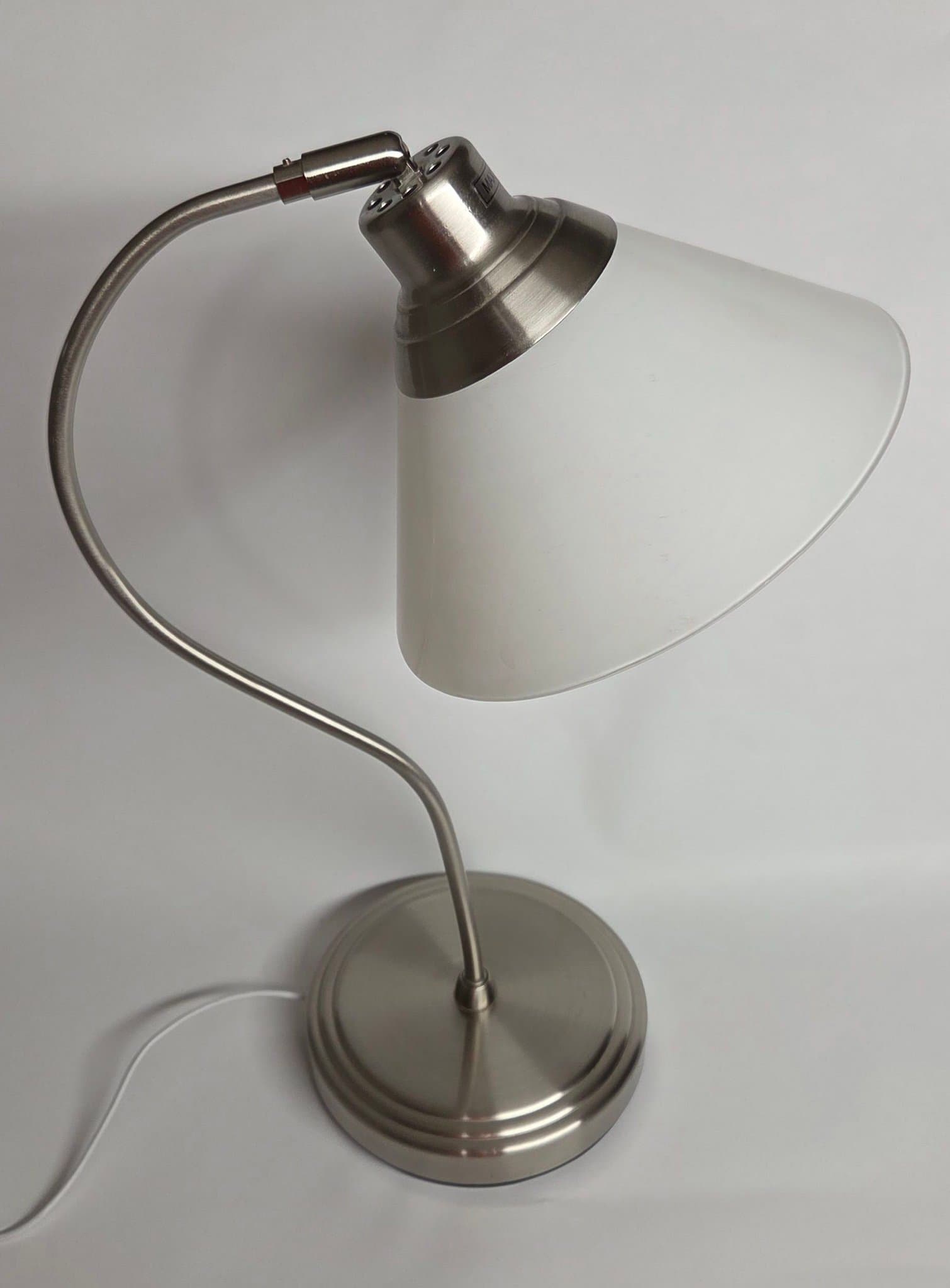 Ikea Kroby bordslampa, metall/ glasskärm