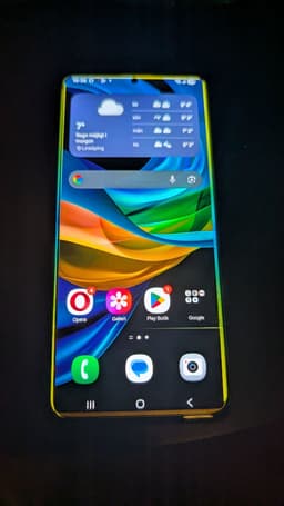 Samsung Galaxy S21 Ultra 5G, spricka i glaset.