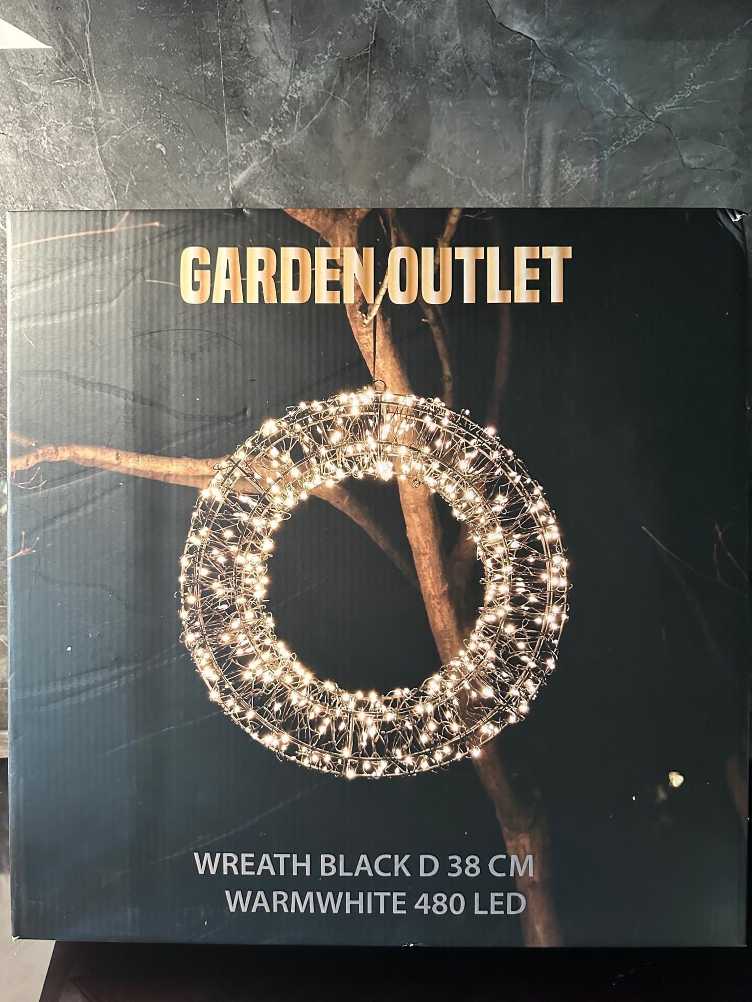 Garden Outlet Krans med LED-belysning