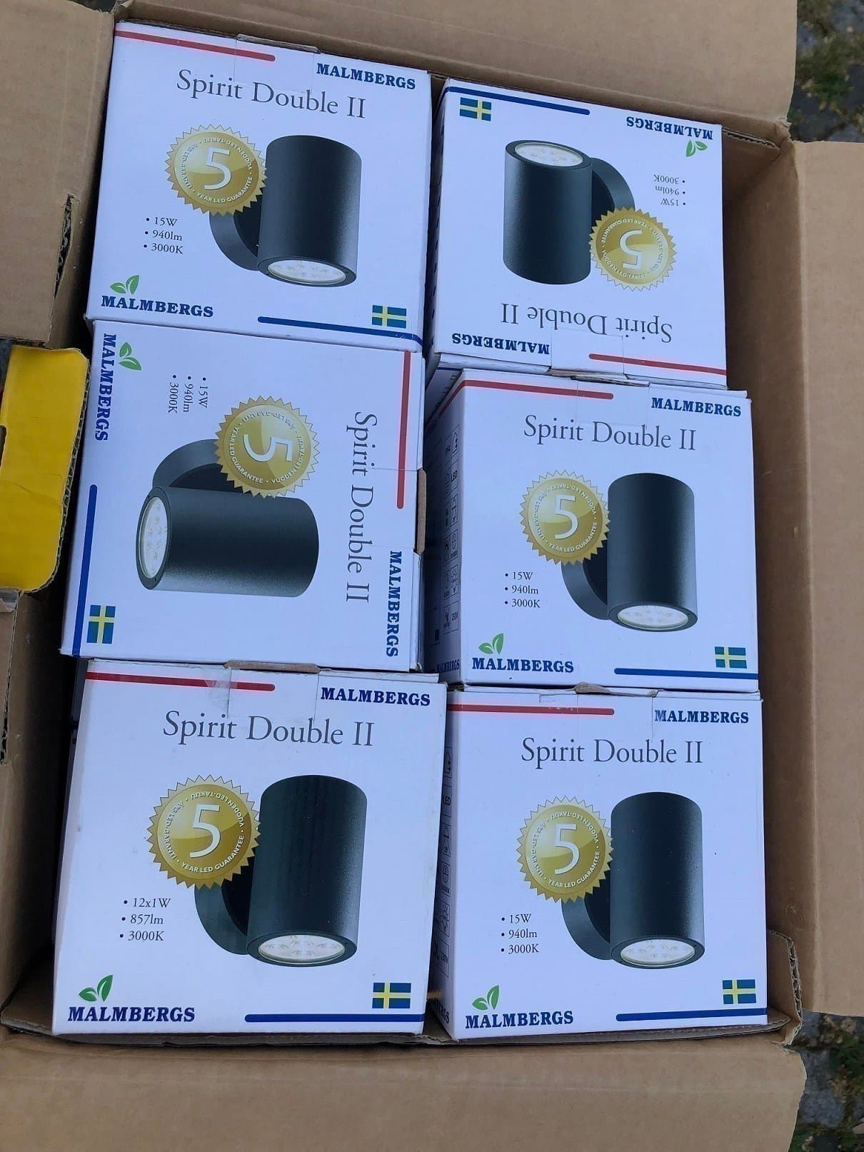 Malmbergs LED fasadbelysning väggarmatur Spirit Double II