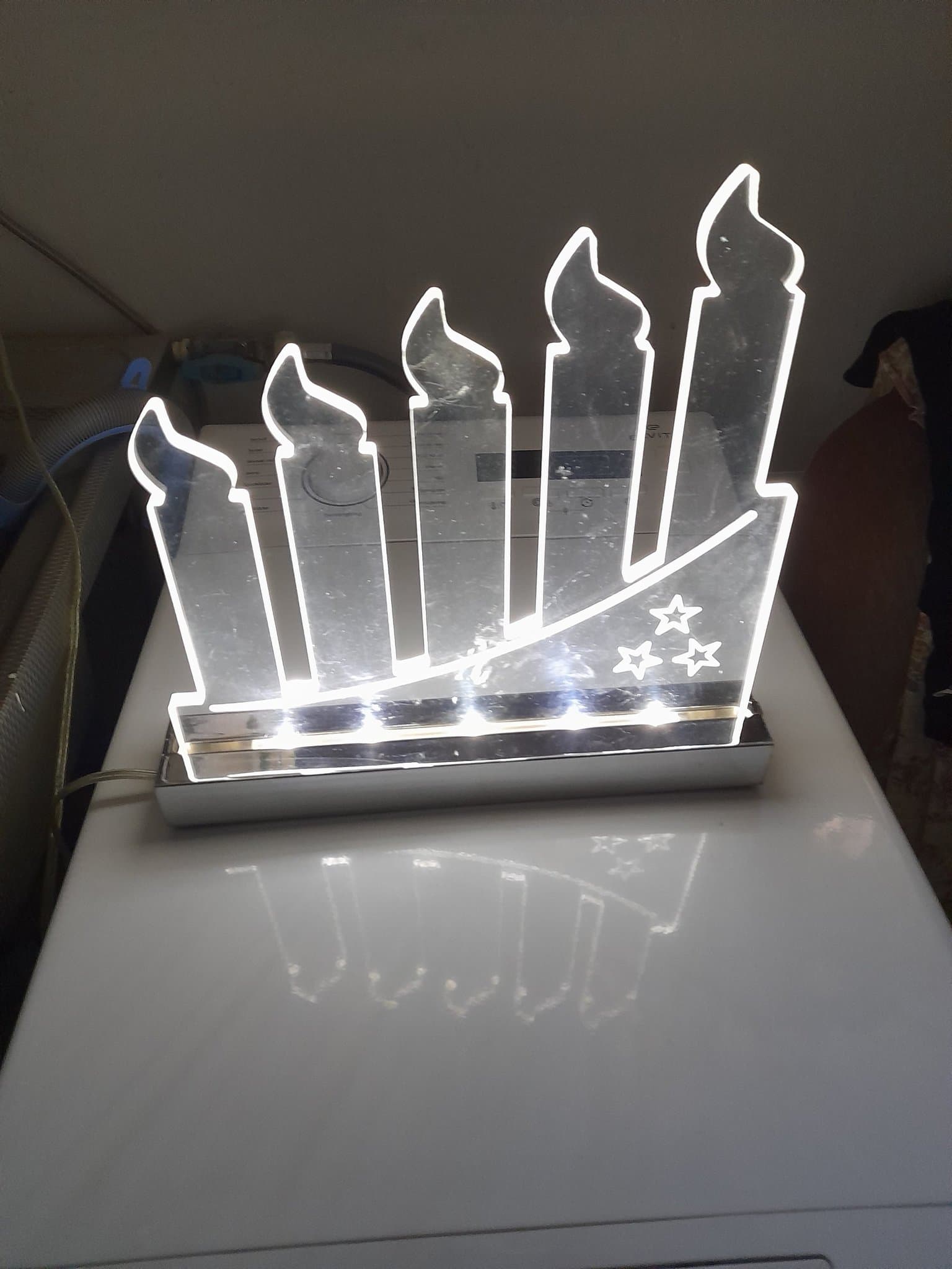 Adventsljusstake med LED-belysning