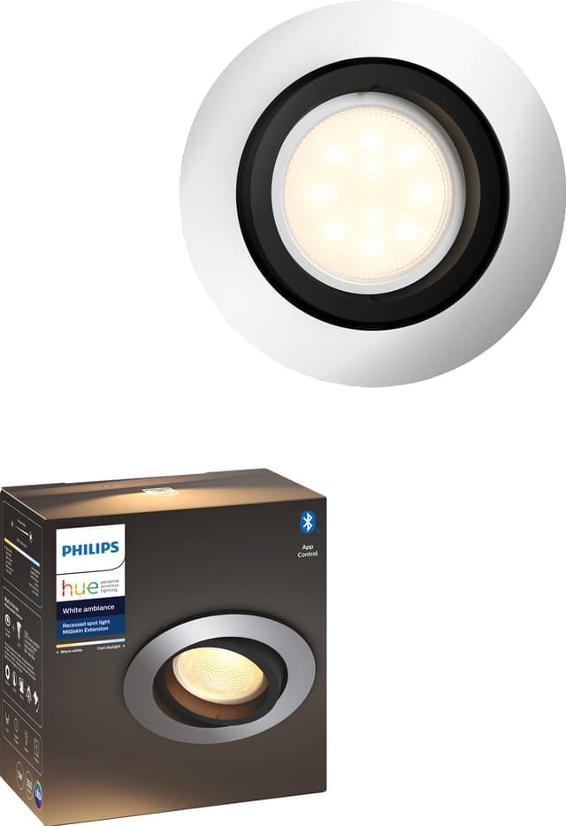 Philips Hue White ambiance Milliskin spotlight 5041148P9 (aluminium) - Fint skick - lite slitage