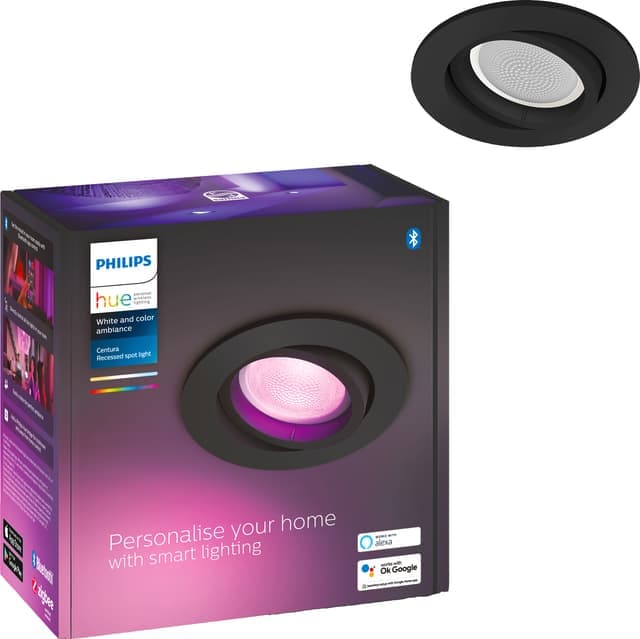 Philips Hue Centura svart infälld spotlight 5.7W - Nyskick - i originalförpackning