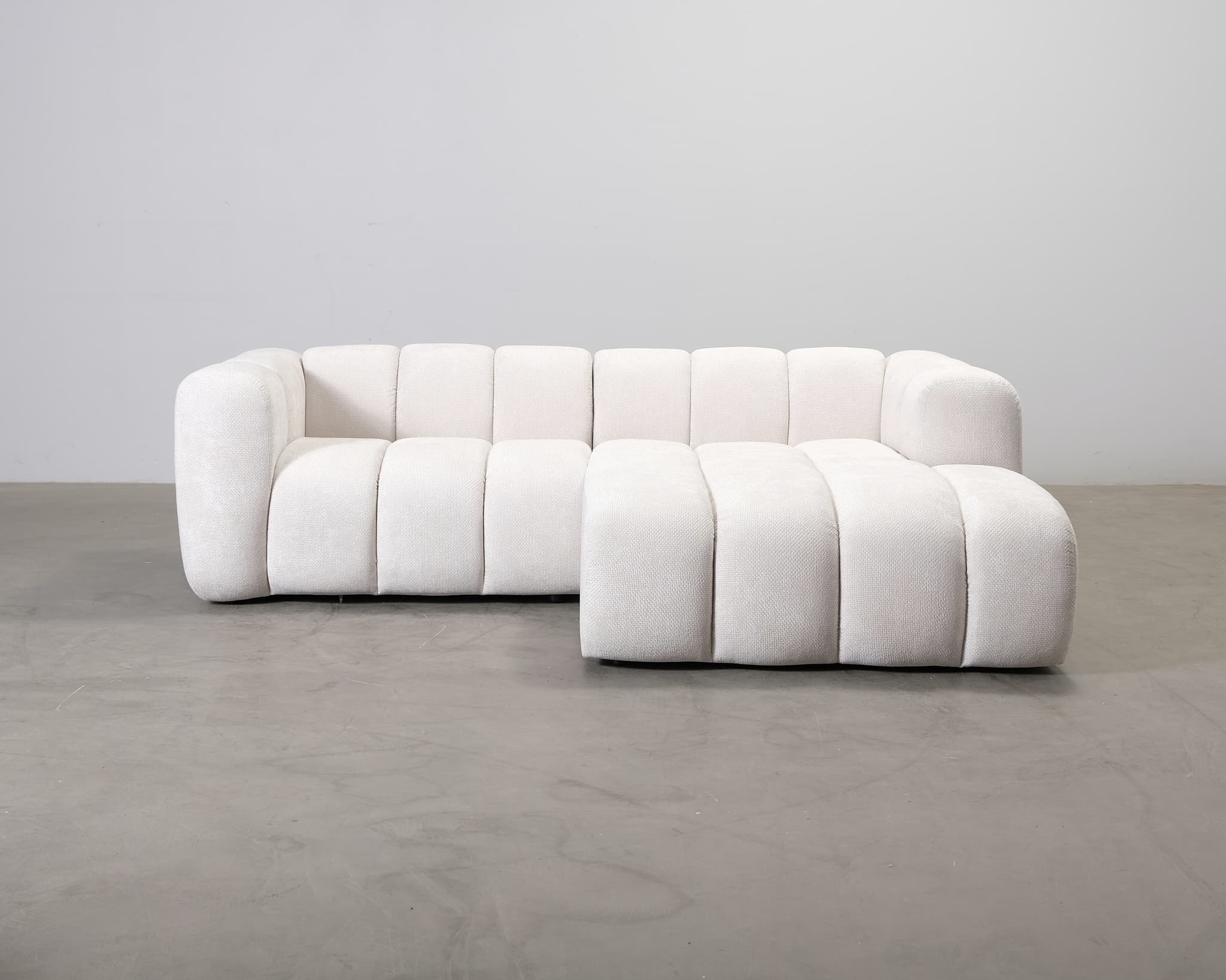 Micadoni Lupine 3-sits divansoffa vit