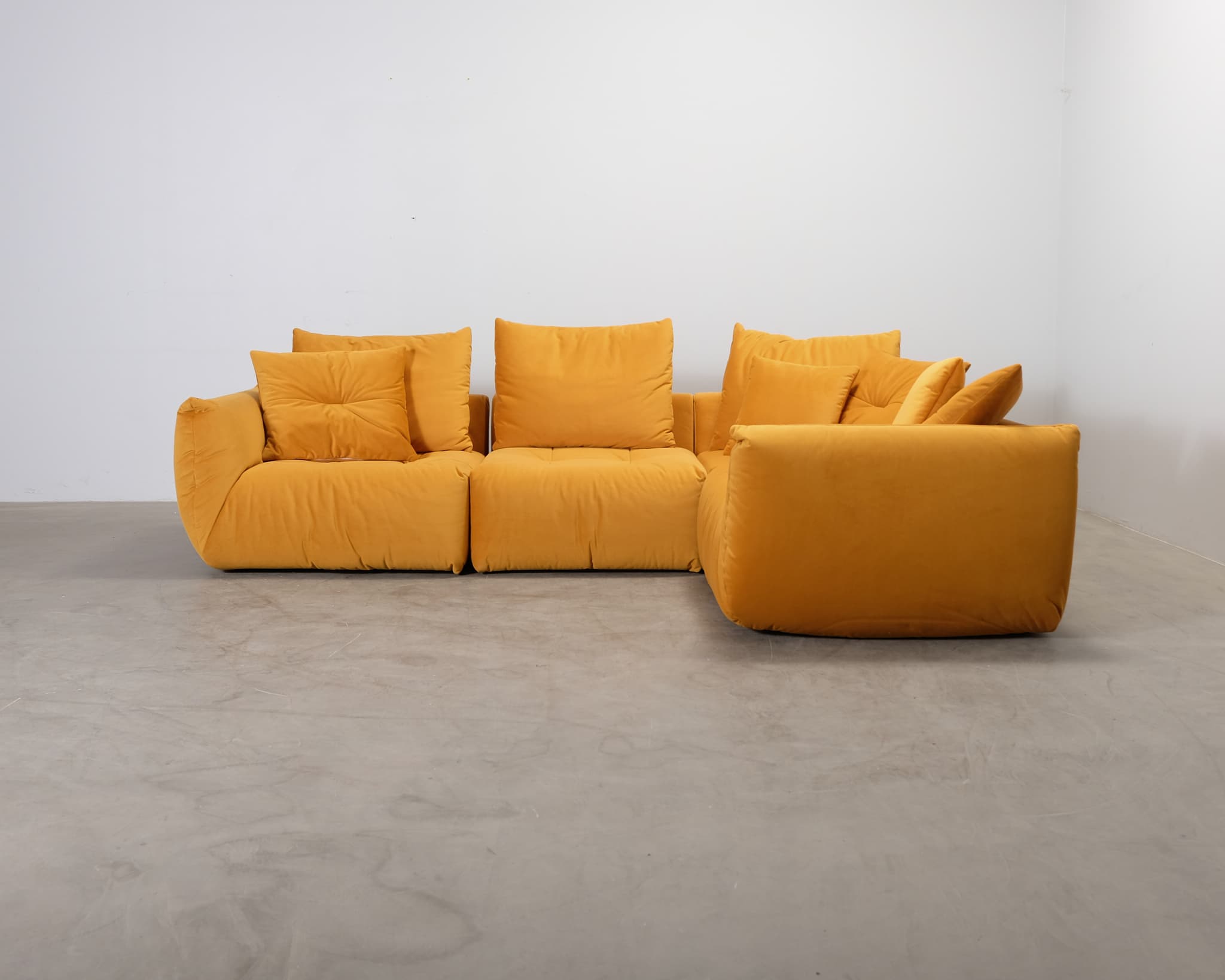 Micadoni Bloom hörnsoffa gul