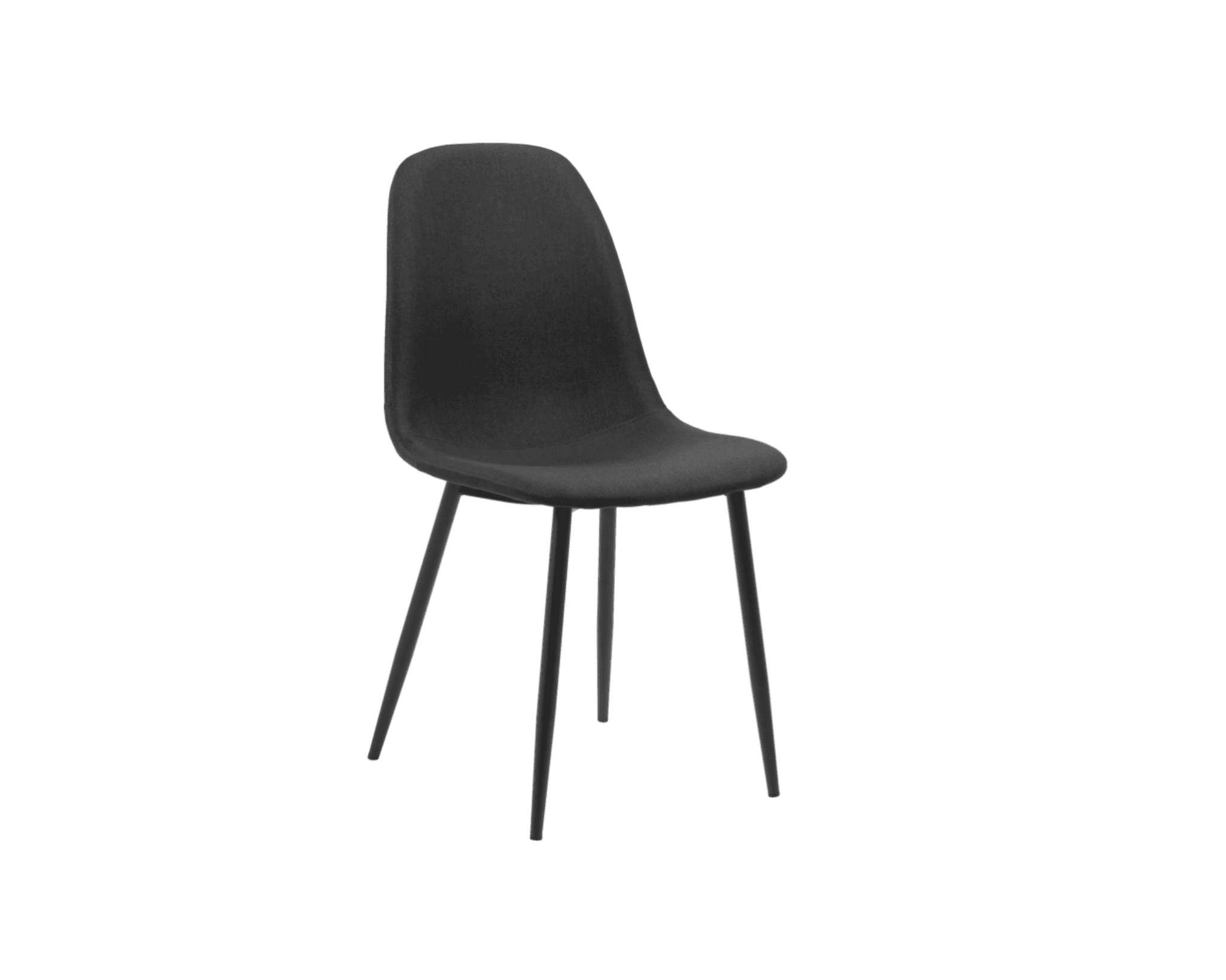 Salaman matstol svart/mörkgrå, set om 4