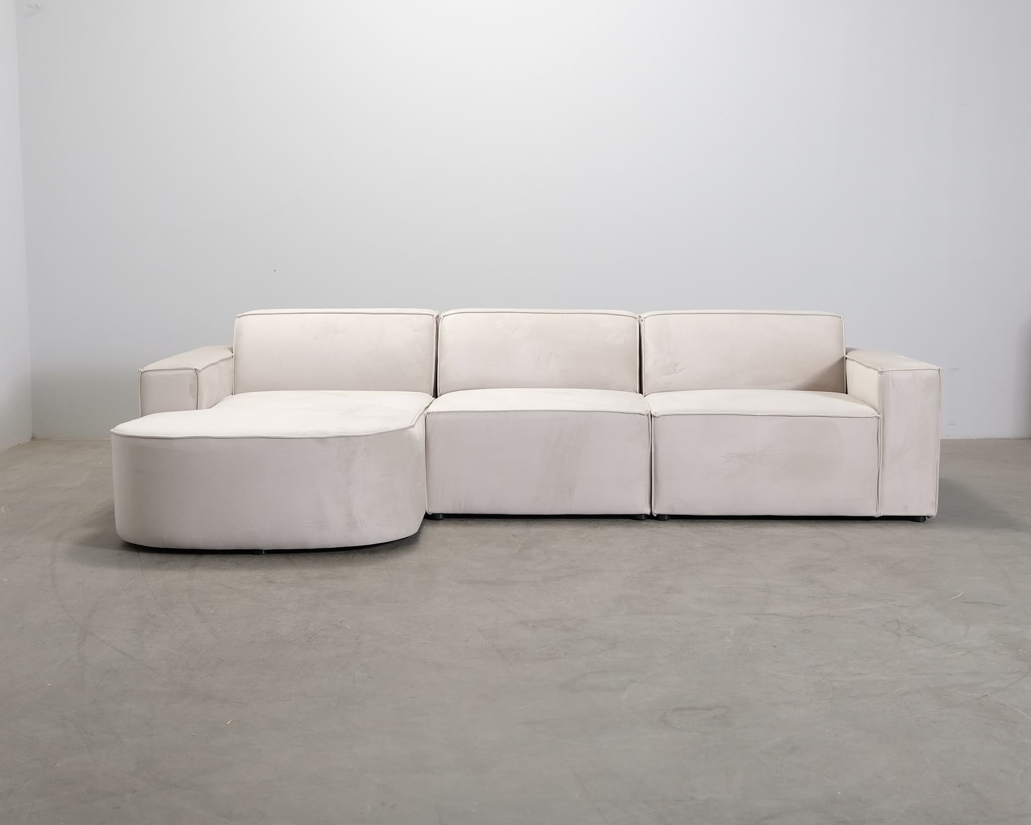 Micadoni Jodie 4-sits divansoffa ljusbeige