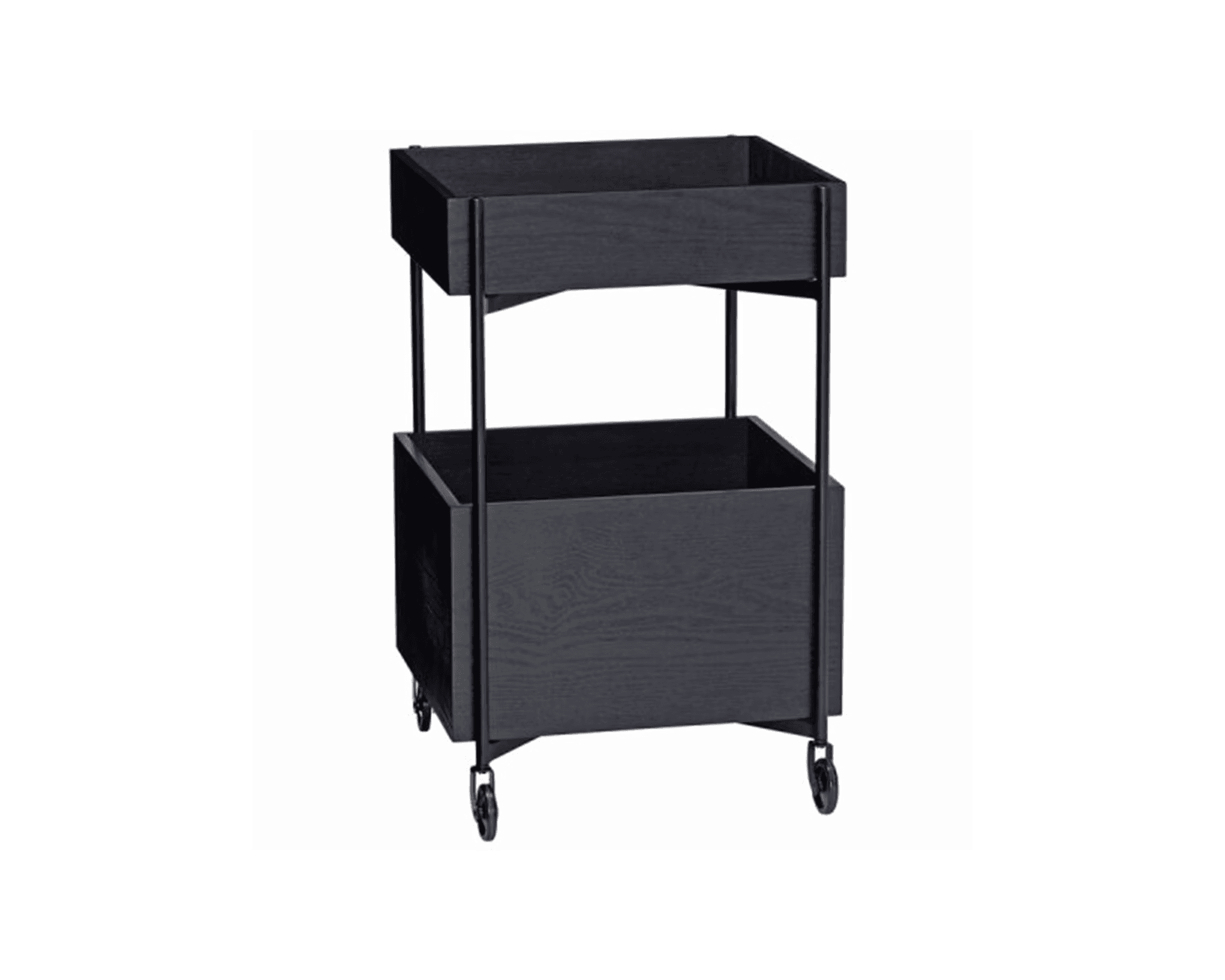 Hübsch Fresh serveringsvagn svart