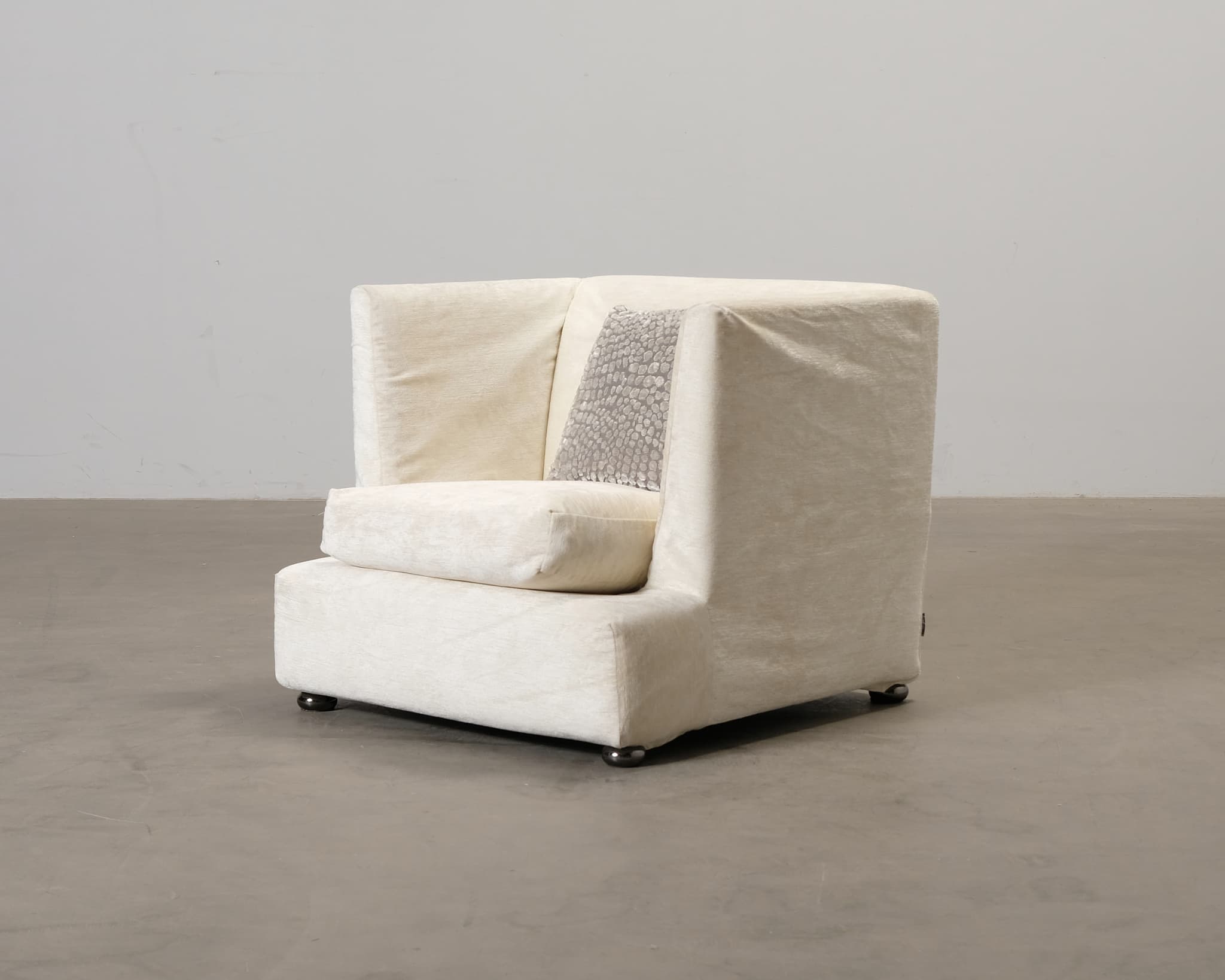 Minotti fåtölj naturvit