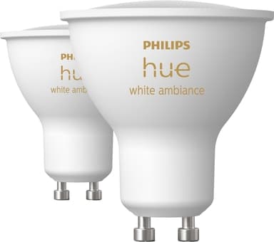 Philips Hue LED-lampa GU10 4,2W (2-pack) - Nyskick - i originalförpackning